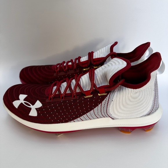 Brand New Mens UNDER ARMOUR BRYCE HARPER 4 LOW METAL BASEBALL CLEATS Size 15 - Picture 2 of 4